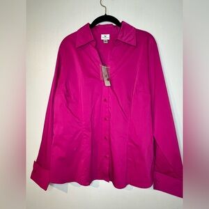 Worthington Pink Button Down Shirt